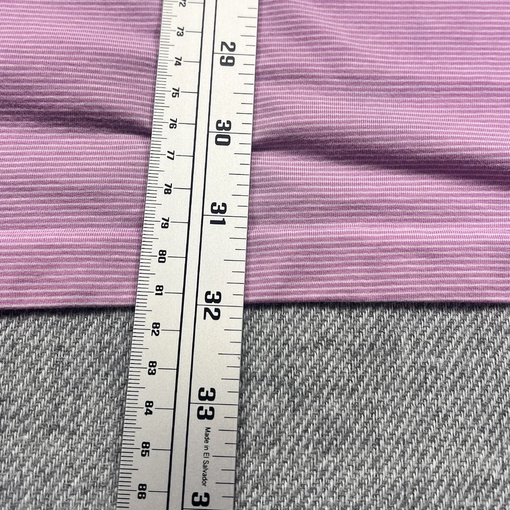 Polo Golf Ralph Lauren Shirt Mens Pink White  Stripe 2XL Stretch Lisle XXL